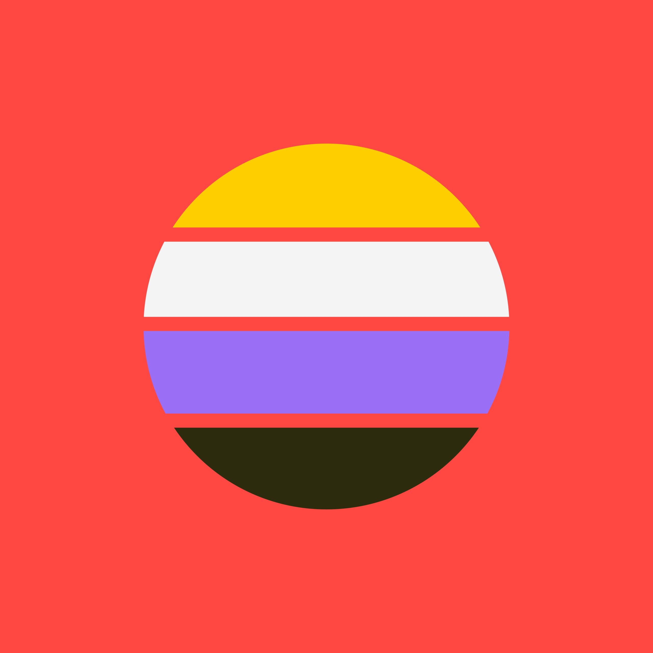 Non-Binary Flag (Rounded)