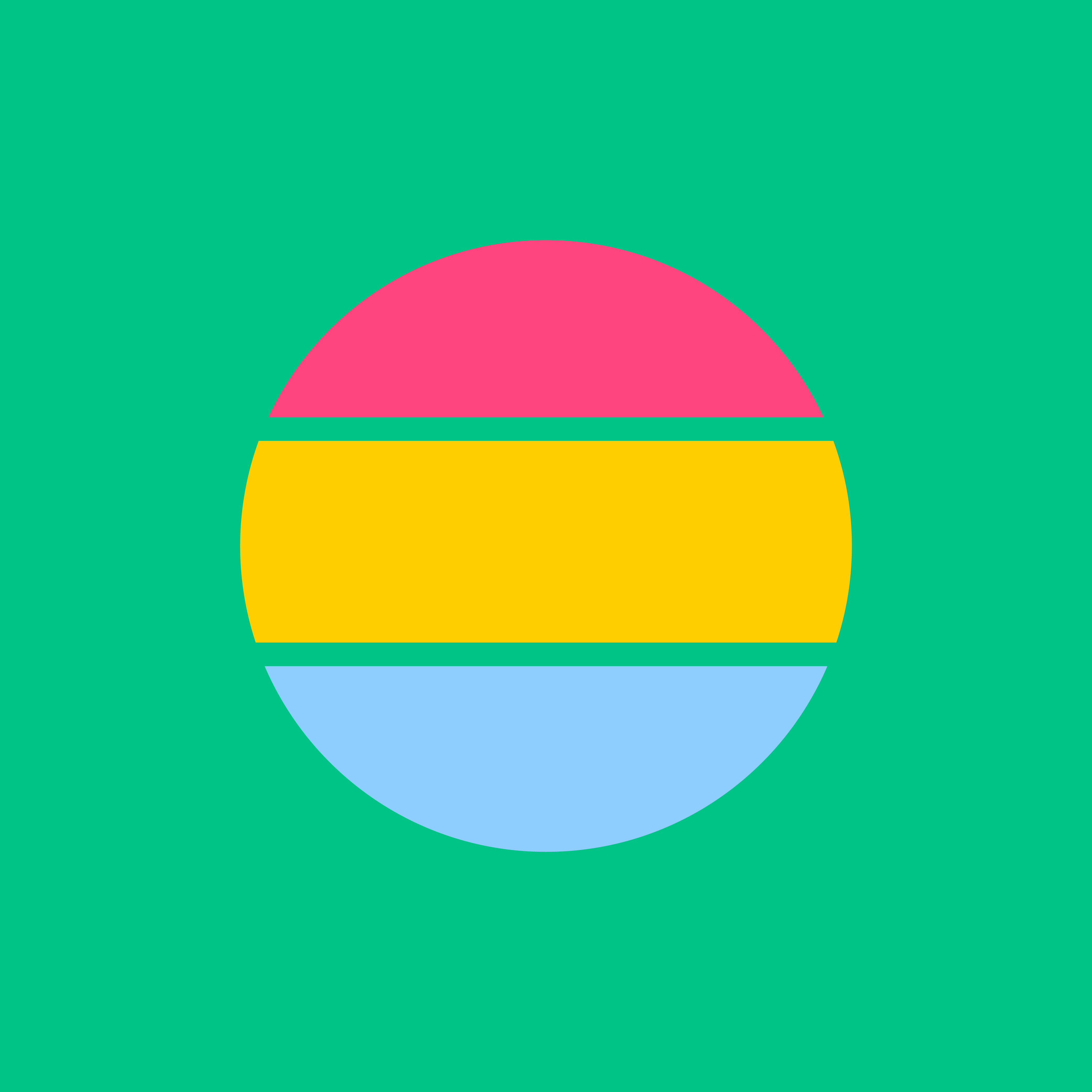Pansexual Flag (rounded)